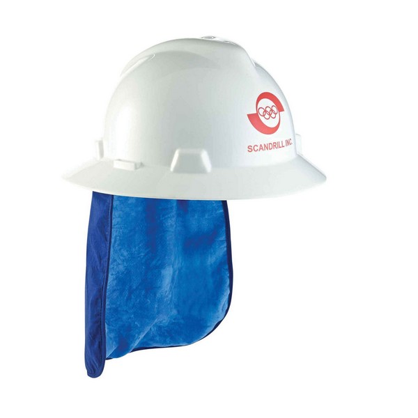 Cooling Hard Hat Pad, Evaporative, Series: 6715CT, Blue, Polyvinyl Alcohol