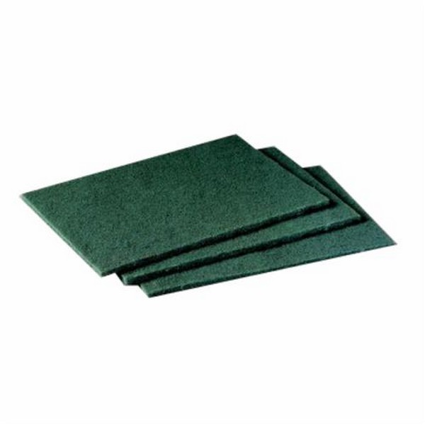 General Purpose Scouring Pad, 9 Inch Length, 6 Inch Width, Synthetic, Green, 20/Box, 3 Boxes/Case