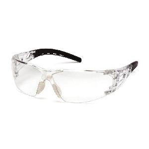 Dual Lens Protective Glasses, Universal, Scratch Resistant Amber Lens, Black Frame
