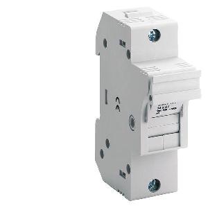 Cylindrical Fuse Holder, SZ NH1 Sealable, 690 VAC, 50 A, 1 Pole, 10 to 6 AWG Wire, Surface Mount, 14 mm Fuse Length, 51 mm Fuse Dia, -5 to 40 °C With: Cylindrical Fuse System, Ceramic/Plastic, 90 mm H x 27 mm W x 70 mm D
