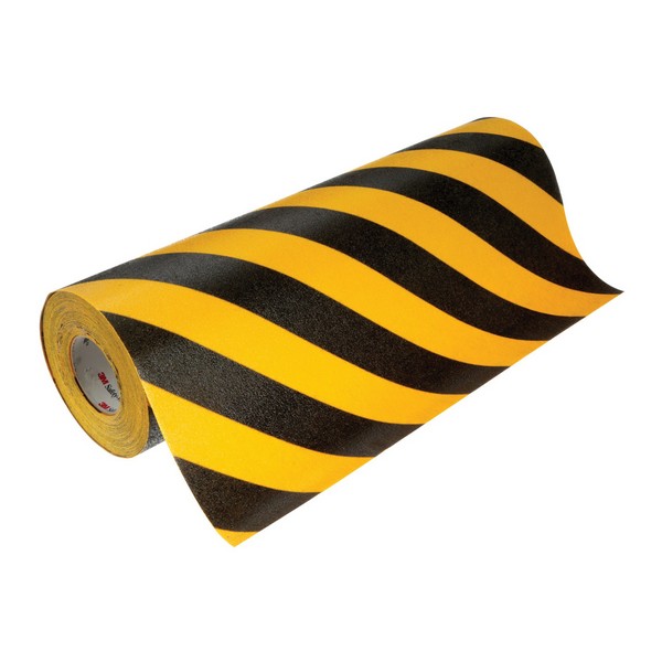 Slip-Resistant Tape, General Purpose Heavy Duty, Series: 613, 60 Foot Length, 24 Inch Width, Mineral/Plastic Film, Smooth Surface
