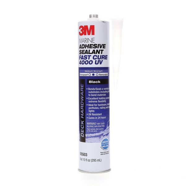 Marine Adhesive Sealant, Series: 4000 UV, Cartridge Container, 295 mL Container Size Range