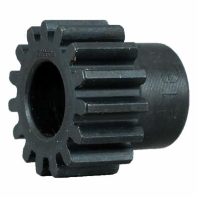 Stock Spur Gear, External Tooth Reborable, 0.313 Inch Bore Diameter, 0.7 Inch Outside Diameter, 12 Teeth, 20 Diametral Pitch, 0.6 Inch, 1/2 Inch Face Width, Type B, 0.469 Inch Hub Diameter, 0.438 Inch Hub Projection, 0.938 Inch Overall Length, 20° Pressure Angle, Steel