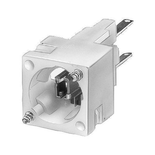 Lamp Holder, 5 to 60 VAC/VDC, 50/60 Hz Frequency, Incandescent Lamp, W2 x 4.6d Wedge Base, Tab Connection, Clear