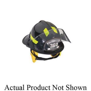 Fire Helmet, Modern Structural, Series: 360S, Red, Thermoplastic, Ratchet Suspension, Specifications Met: NFPA 1971-2018