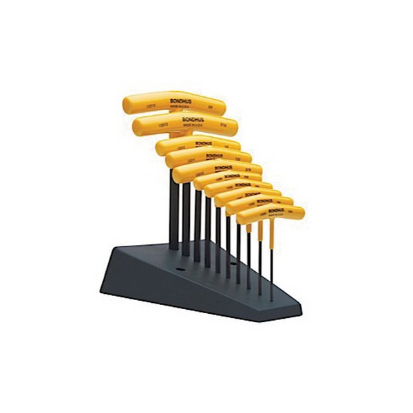 Hex Key, 1/8 Inch Size, Protanium, Ergonomic Grip/T-Handle, High Torque Steel
