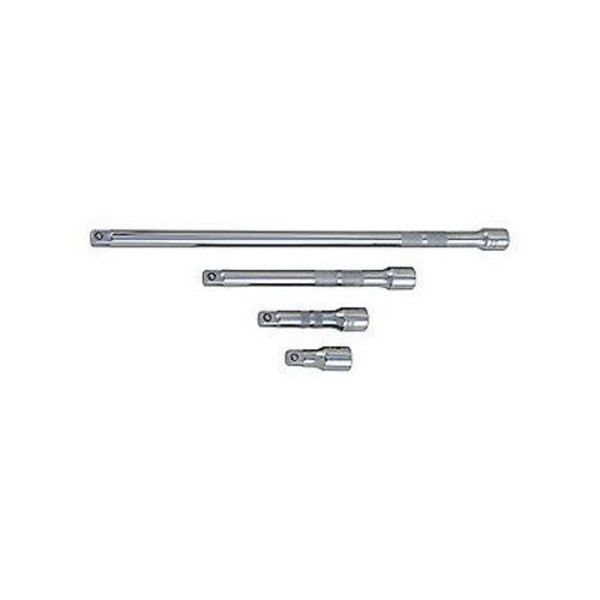 Socket Extension Set, Knurled, Measurement System: Imperial, 4 Piece, 3/8 in Drive, For Use With: 3/8 in Ratchet, T-Handle, Driver and Breaker Bar, Full Polished