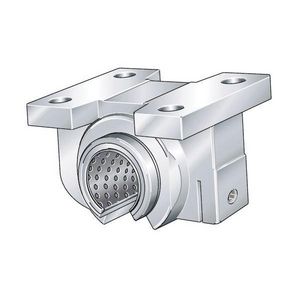 Linear Plain Bearing Housing Unit, Series: PAGBAO-PP-AS, 25 mm Bore, 60 mm Bolt Center-to-Center Length, 30 mm Base to Bore Centerline, 74 mm Overall Length, 58 mm Overall Width, 56 mm Overall Height, Round Bore, 54 mm Base Width, Contact Seal, 96000 N Load, -30 to 80 deg C, Aluminum
