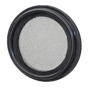 Tri-Clamp Gasket, 100 Mesh, Series: EPDM-40MPSE200, 2 in Nominal, 1.87 in ID, 2.52 in OD, -60 to 300 F, EPDM, Black, Domestic