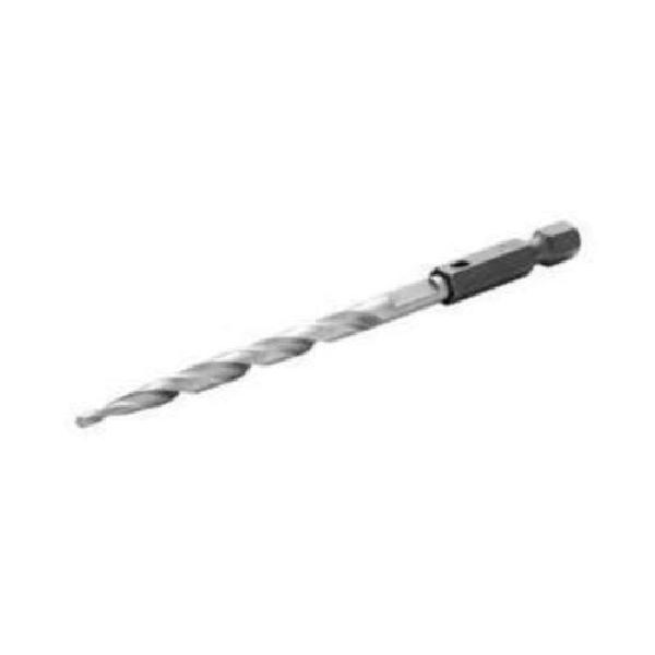Replacement Countersink Wood Bit, Small, Drill Style: Countersink, 7/64 in Diameter, 4 Flutes, Wide Flute, 1-1/2 in Flute Length, 1/4 in Shank, Quick-Change Shank, HSS Cutting Edge, HSS