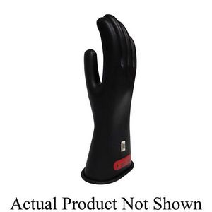Voltage Gloves, Series: GC0B, SZ 8 Size, Rubber Palm, Rubber, Black, ASTM Class: Class 0, 1000 VAC, 1500 VDC Maximum Use