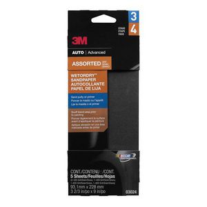 Abrasive Sheet, 9 in Length, 3-2/3 in Width