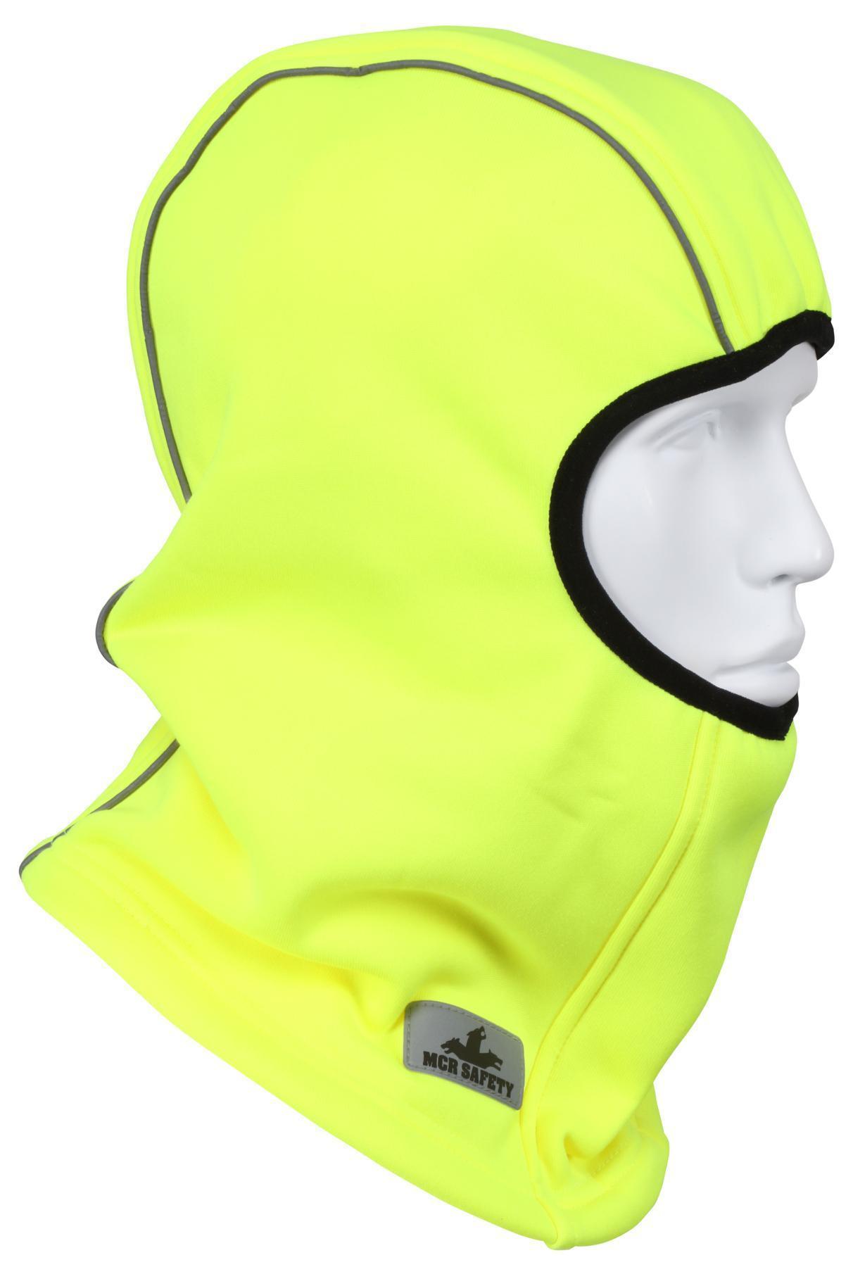 Balaclava, Reflective, Series: BLCVL, Hi-Viz Fluorescent Lime, Polyester, 9 oz Fabric Weight