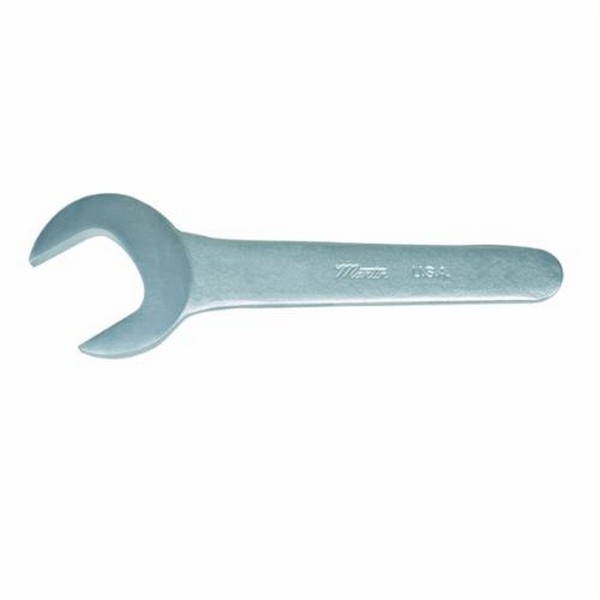 Service/Pump Wrench, Thin Pattern, Measurement System: Imperial, 2-1/2 Inch Wrench Opening, 9-1/2 Inch Overall Length, Open End Head, 30° Head, 3-1/2 Inch Head Width, 30° Offset, 5/16 Inch Head Thickness, Flat Handle, Forged Alloy Steel, Polished Chrome