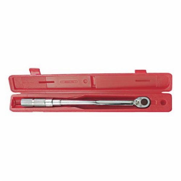 Micrometer Torque Wrench, 3/4 in Drive, 120 to 600 ft-lb, Ratcheting, Graduations: 2 ft-lb, 41 in Overall Length, CW/CCW, +/-3% CW, +/-6% CCW Accuracy, Audible Click Indicator, Ergonomic, ASME B107.14M, Steel, Full Polished