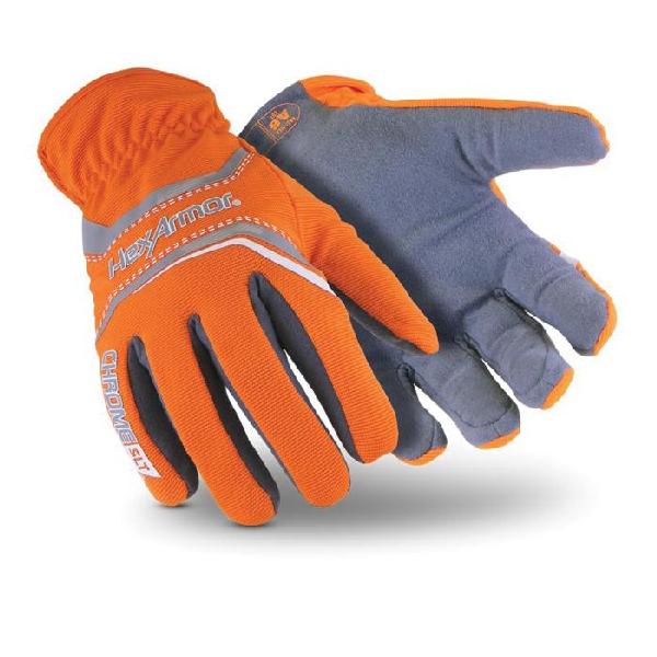 Cut-Resistant Gloves, High Dexterity, Series: 4072, XL/SZ 10, Synthetic Leather Palm, Synthetic Leather, Hi-Viz Orange/Gray, Ambidextrous Hand, Mechanic, HPPE, SlipFit® Cuff, 9-3/4 in Length, ANSI Cut-Resistance Level: A6, ANSI Puncture-Resistance Le