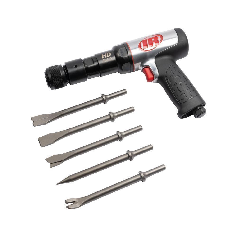 Air Hammer, Tool/Kit: Bare Tool, Heavy Duty, Series: MAX Series, 3/4 in Bore, 2600 bpm Blows per Minute, 3 in Stroke Length, 2.66 cfm Air Flow, 1/4 in NPT Air Inlet, 3/8 in Minimum Hose, 98, 107 dBA Sound Level, 8.67 in L Dimensions