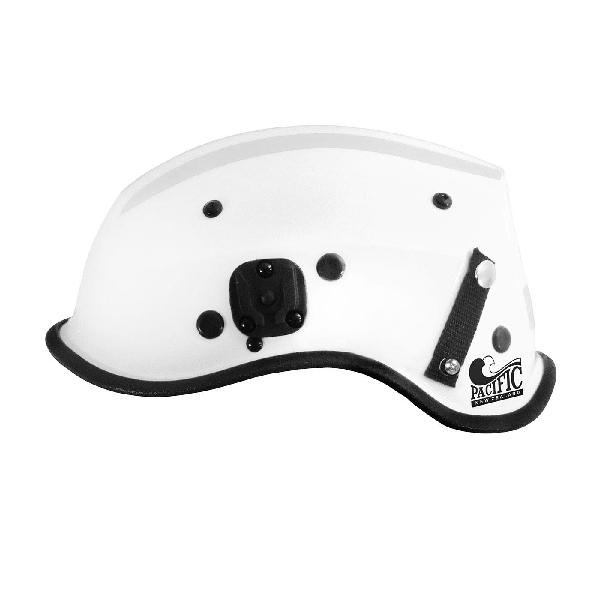Rescue Helmet, Non-Vented, Series: Pacific R6C Dominator 805-362X, Universal Size, White, Fiber/Merino Leather/Polyester, 6-Point Ribbon Suspension Harness Suspension, ANSI Impact Rating: ANSI Z89.1, Specifications Met: AS1801T 1 and 2, EN12492, NFPA