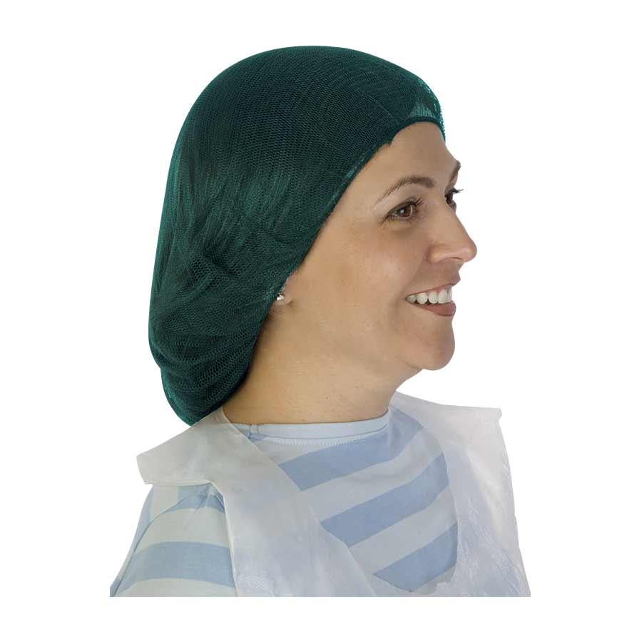 Hairnet, Honeycomb Pattern, 21 in L Size, Blue, Nylon