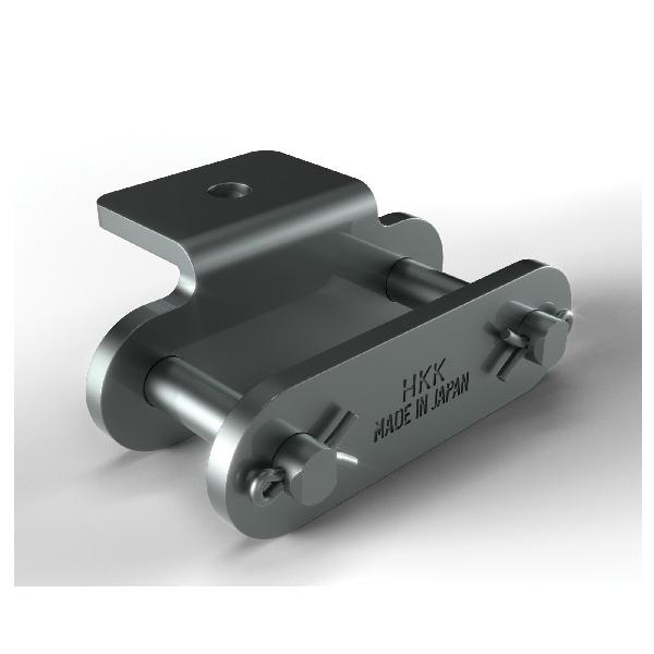 Conveyor Connecting Link, A-1 Attachment Cottered Double Pitch, C2120H Chain, 3 in Pitch, 0.437 in Pin Dia, 1.374 in Link Plate Height, 0.218 in Link Plate Thickness