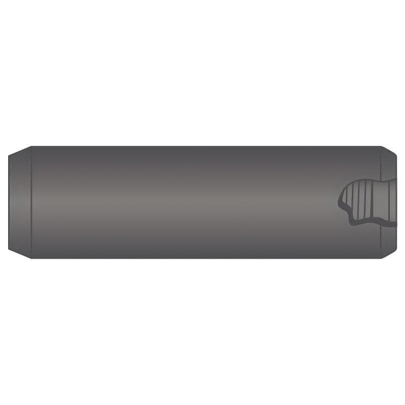 Dowel Pin, Imperial Pullout, 3/8 in Dia, 1 in Overall Length, Alloy Steel, Plain, #10-32, 0.47 in Thread Length, 58 to 62 HRC Hardness, UNF