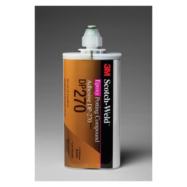 Epoxy Potting Compound/Adhesive, 2-Part Non-Corrosive, Duo-Pak Cartridge Container, 400 mL Container, Epoxy Base