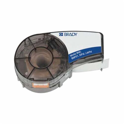 Label Cartridge, Series: M21-750-580, 21 Foot Length, 3/4 Inch Width, Vinyl, Black/Yellow, For Use With: BMP® 71 Label Printers, -40 to 180 °F