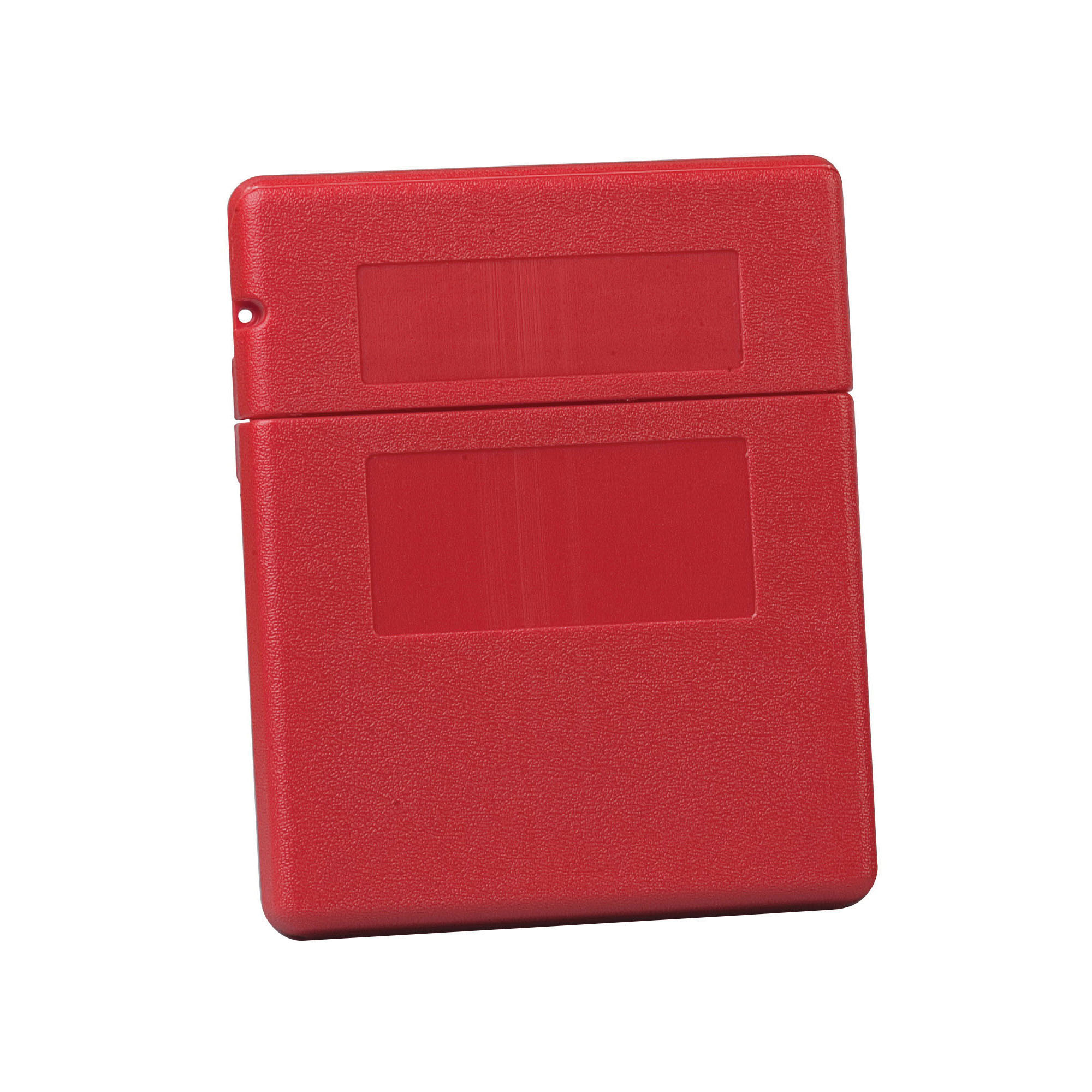 Document Storage Box, Medium, Red, 12-1/2 in Height, 10-1/4 in Width, Polyethylene