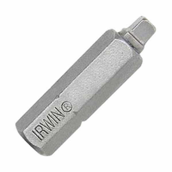 Insert Bit, 2-Piece, Measurement System: Imperial, #1 Point, Square Recessed Point, 1 in Overall Length, Hex Shank, 1/4 in Shank, Industrial Grade S2 Steel