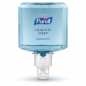 Hand Soap, Series: HEALTHY SOAP®, 1200 mL Nominal, Dispenser Refill Packing, Foam Form, Clear/Light Yellow, Fragrance Free Odor/Scent, Composition: Sodium Laureth Sulfate, Glycerin, 5.3 to 6.7 pH, >100 °C Flash Point