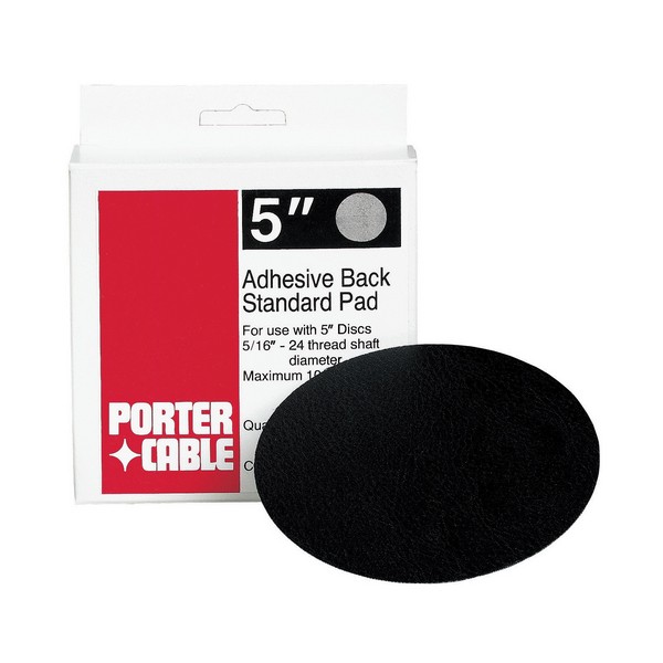 Replacement Adhesive Back Pad, Round Standard, For Use With: 7334 and 7335 Random Orbit Sander, Specifications: 5 in Dia, 60 Grit, 10000 RPM, Aluminum Oxide, Black