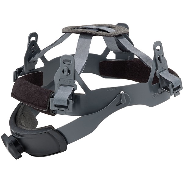 Replacement Suspension, Swing Strap Quick-Release Wheel Ratchet, Fits Hat Size: Universal, 4 Suspension Points, For Use With: 280-HP841SR Hard Hat, Nylon, Gray