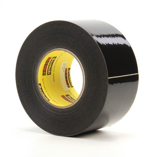 Masking Tape, Solvent-Resistant, 60 Yard Length, 3 Inch Width, 10.6 mil Thickness, Black, Natural Rubber Adhesive, Polyethylene/Crepe Paper Backing