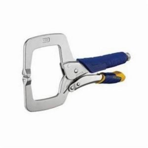 Locking C-Clamp, Regular, Series: 11R®, 2-5/8 in Throat Depth, 3-3/8 in Jaw Opening, 11 in L Jaw, 2000 lb Clamping, Heat Treated Alloy Steel, Silver Metallic, Nickel Plated