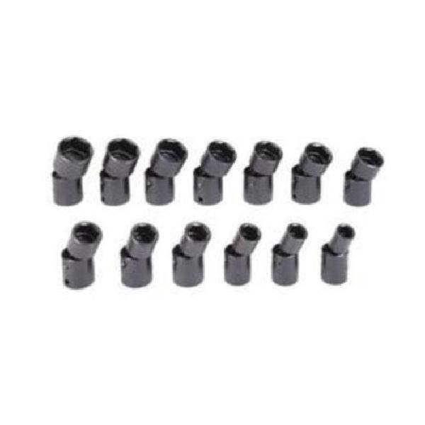 Impact Socket Set, Universal, Yes Impact Rated, Measurement System: Imperial, 13 Piece, 6 Points, Included Socket Size: 1/2 to 1-1/4 in, 1/2 in Drive, Specifications Met: ASME Specified, Square Drive, Alloy Steel, Black Oxide