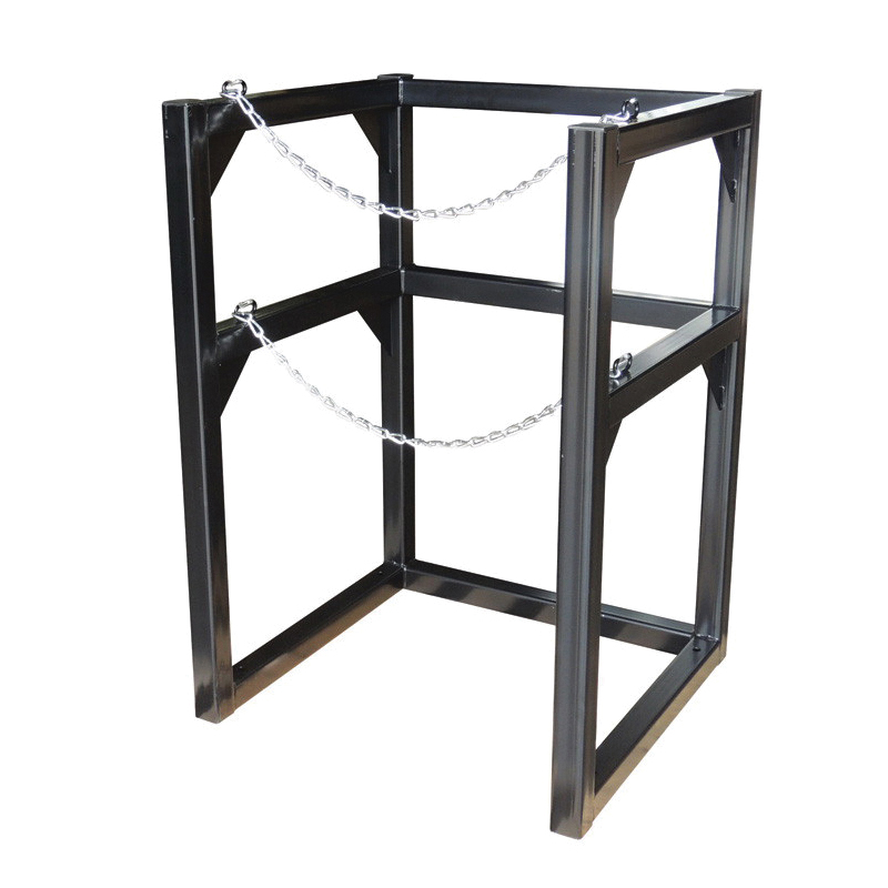 Gas Cylinder Barricade Rack, 1 Capacity, 40 in Height, 28 in Width, 26 in Depth, Steel
