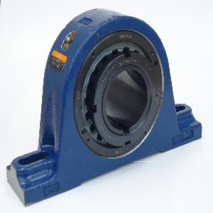 Pillow Block Bearing, 4 Inch Bore, 16 Inch Length, 9.47 Inch Height, Two-Bolt, Cast Steel