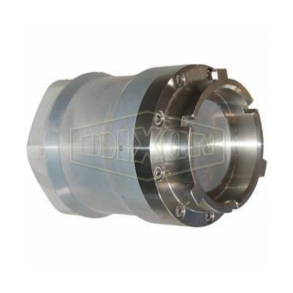 Dry Disconnect Aviation Adapter, Adapter Fitting/Connector, 3 Inch Nominal, Quick Disconnect Coupler x FNPT End Style, 150 psi Pressure, Aluminum, Domestic