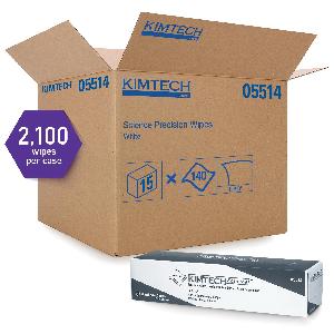 Cleaning Wipe, Precision, Series: Science™, 16.4 in W Size, 144 Sheets Capacity, 14.70 in Length, White, Odor/Scent: Unscented, Tissue, Box Package Type, 1 Ply