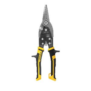Aviation Snip, Cutting Capacity: 18 ga Cold Rolled Steel, 22 ga Stainless Steel, 1-9/50 in Length of Cut, Straight Snip, 10 in Overall Length, Compact/Non-Serrated Blade, 60 Chromium Vanadium Blade, Ergonomic Handle, Cushioned Grip