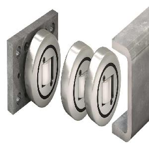 Axial Bearing, Series: HVB, For Use With: Rail HVR, HVRI, Specifications: 31 kN Dynamic/35.5 kN static (Radial), 11.50 kN Dynamic/11.50 kN static (Axial) Maximum Bearing Loads, 0.53 kg Weight