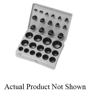 O-Ring Kit, Standard Type B, 70 Durometer, -80 to 450 °F Temperature, 382 Piece, Silicone, Domestic