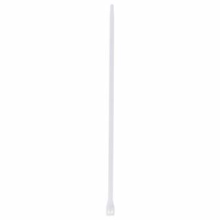 Standard Cable Tie, 8 Inch Overall Length, 0.170 Inch Width, 0.0550 Inch Thickness, White, 100/Bag