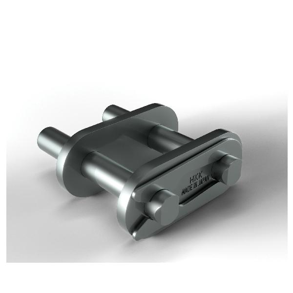 Connecting Link, D-3 Attachment Spring Clip, #60 Chain, 3/4 in Pitch, 0.234 in Pin Dia, 0.689 in Link Plate Height, 0.094 in Link Plate Thickness