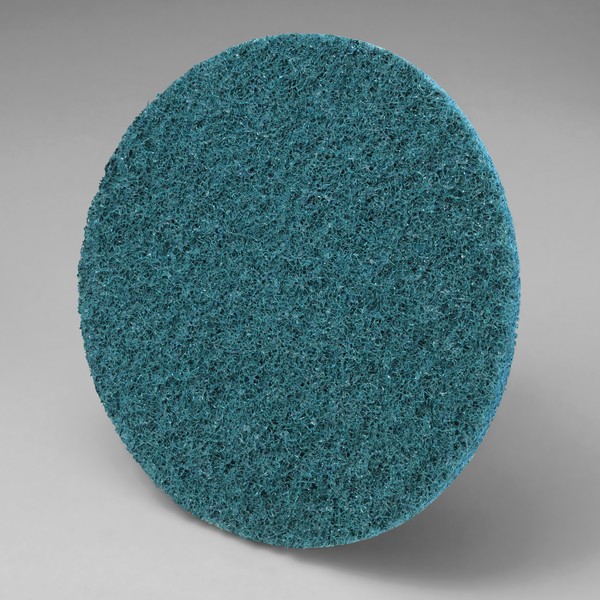 Surface Conditioning Disc, Quick-Change, Series: SC-DR, TR Attachment, 3 Inch Diameter Disc, Aluminum Oxide Abrasive, Very Fine Grade, 18000 RPM Maximum, Blue