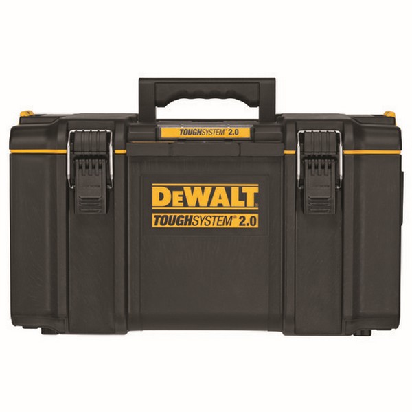 Toolbox, 2.0 Large, Series: ToughSystem®, 14-3/4 in Width, 12-3/8 in Height, 110 lb Capacity, 1-Hand Handle, Plastic, Black/Yellow