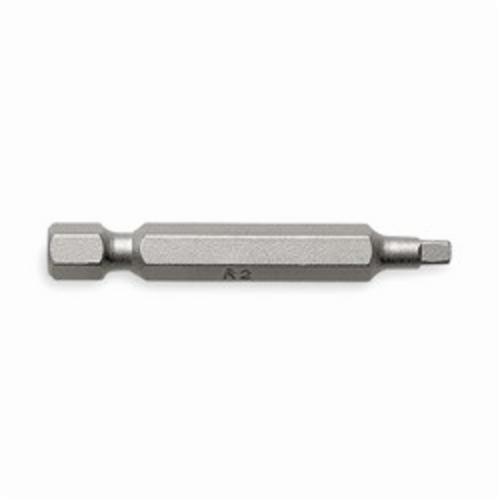Screwdriver Bit, Standard Single End, Torx® Point, 2 in Overall Length, Hex Shank, 1/4 in Shank, Steel, Zinc Phosphate