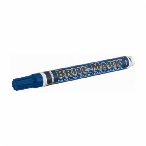 Paint Marker, General Purpose, Permanent, Medium Tip, 0 to 35 °F, 25 to 35 s Drying, Aluminum, Blue
