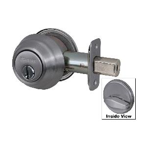 DEADBOLT 2-3/8IN 2-3/4IN ALIKE STL