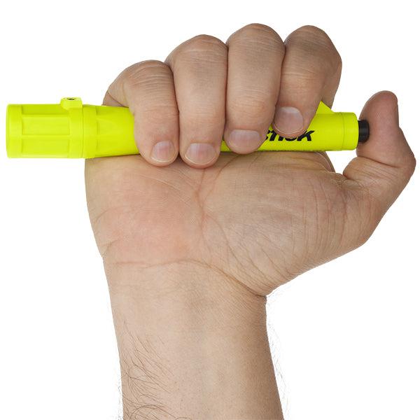 Penlight, Switch, LED Bulb, 30 Lumens, 2 Batteries, Engineered Polymer Housing Material, Green